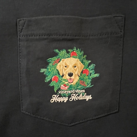 WOMENS LS GRAPHIC PKT TEE
FAMILY'S BEST FRIEND Holiday 
BLUE BLAZER Size Small - Picture 3 of 5